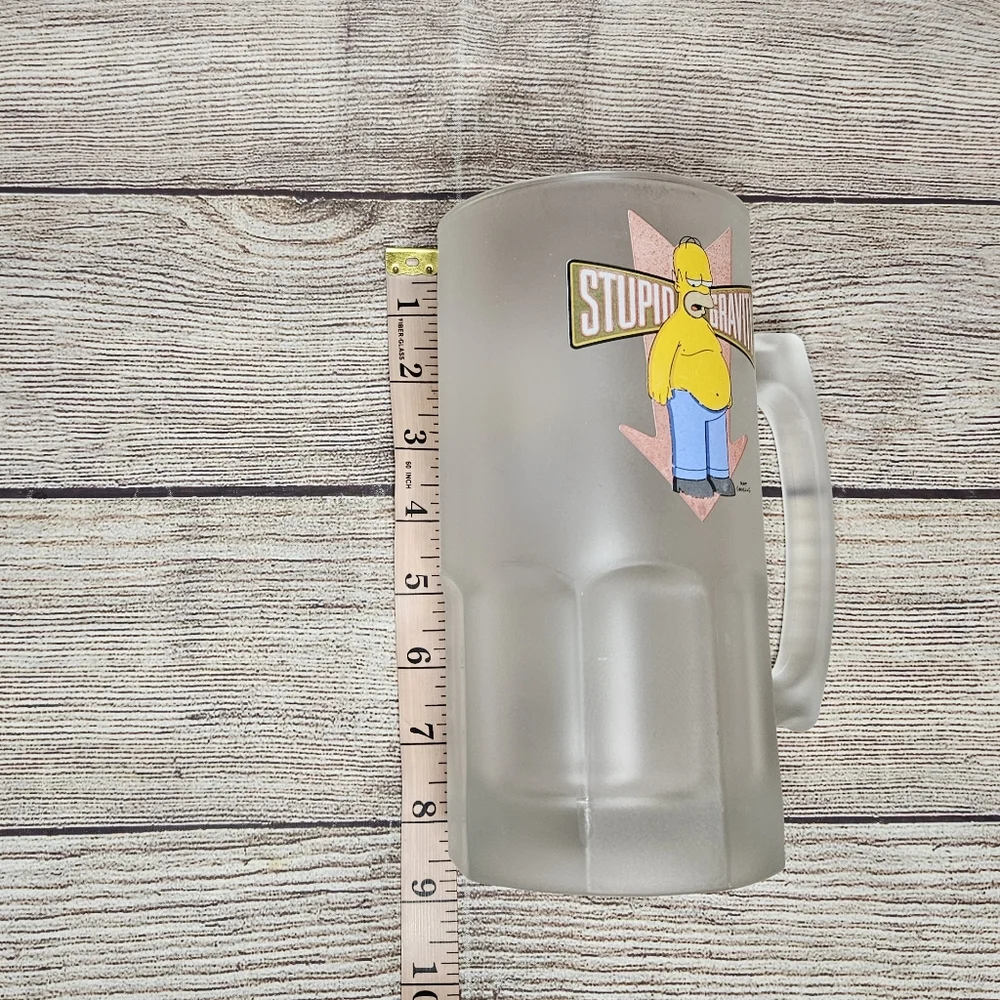 The Simpsons homer Simpson stupid gravity 14oz frosted beer mug